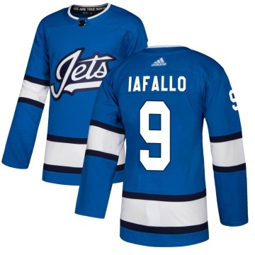 Authentic Adidas Men's Alex Iafallo Winnipeg Jets Alternate Jersey - Blue
