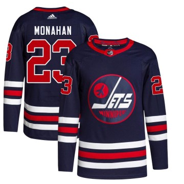 Authentic Adidas Men's Sean Monahan Winnipeg Jets 2021/22 Alternate Primegreen Pro Jersey - Navy