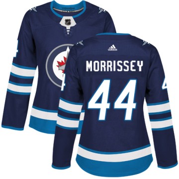 Authentic Adidas Women's Josh Morrissey Winnipeg Jets Home Jersey - Navy Blue