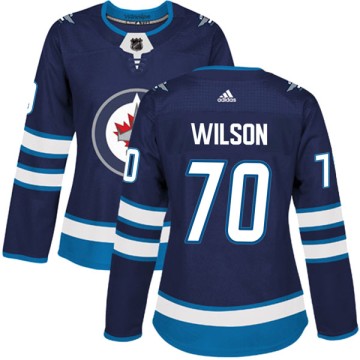 Authentic Adidas Women's Tyson Wilson Winnipeg Jets Home Jersey - Navy