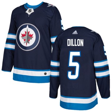 Authentic Adidas Youth Brenden Dillon Winnipeg Jets Home Jersey - Navy