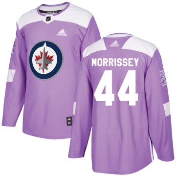 Authentic Adidas Youth Josh Morrissey Winnipeg Jets Fights Cancer Practice Jersey - Purple