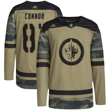 Authentic Adidas Youth Kyle Connor Winnipeg Jets Military Appreciation Practice Jersey - Camo