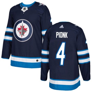 Authentic Adidas Youth Neal Pionk Winnipeg Jets Home Jersey - Navy
