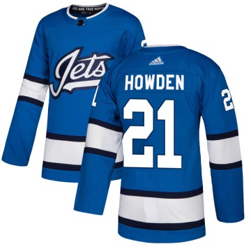 Authentic Adidas Youth Quinton Howden Winnipeg Jets Alternate Jersey - Blue