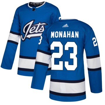 Authentic Adidas Youth Sean Monahan Winnipeg Jets Alternate Jersey - Blue
