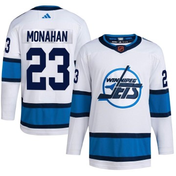 Authentic Adidas Youth Sean Monahan Winnipeg Jets Reverse Retro 2.0 Jersey - White