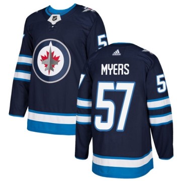Authentic Adidas Youth Tyler Myers Winnipeg Jets Home Jersey - Navy Blue