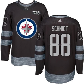 Authentic Youth Nate Schmidt Winnipeg Jets 1917-2017 100th Anniversary Jersey - Black