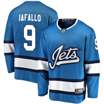 Breakaway Fanatics Branded Men's Alex Iafallo Winnipeg Jets Alternate Jersey - Blue