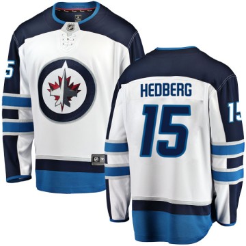 Breakaway Fanatics Branded Men's Anders Hedberg Winnipeg Jets Away Jersey - White