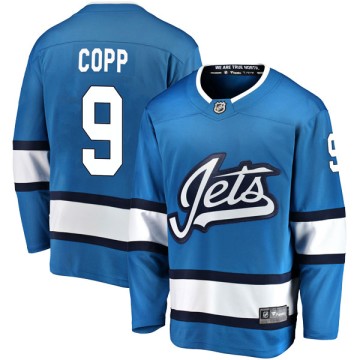 Breakaway Fanatics Branded Men's Andrew Copp Winnipeg Jets Alternate Jersey - Blue