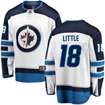 Breakaway Fanatics Branded Men's Bryan Little Winnipeg Jets Away Jersey - White