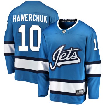 Breakaway Fanatics Branded Men's Dale Hawerchuk Winnipeg Jets Alternate Jersey - Blue