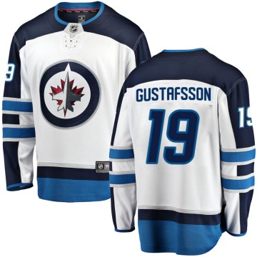 Breakaway Fanatics Branded Men's David Gustafsson Winnipeg Jets Away Jersey - White
