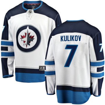 Breakaway Fanatics Branded Men's Dmitry Kulikov Winnipeg Jets Away Jersey - White