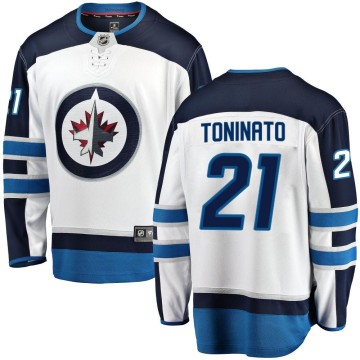 Breakaway Fanatics Branded Men's Dominic Toninato Winnipeg Jets Away Jersey - White