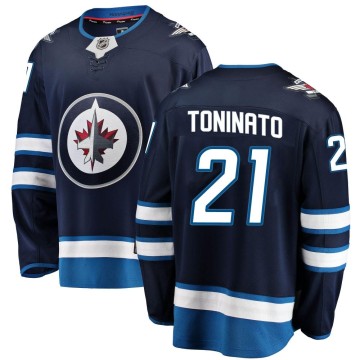 Breakaway Fanatics Branded Men's Dominic Toninato Winnipeg Jets Home Jersey - Blue