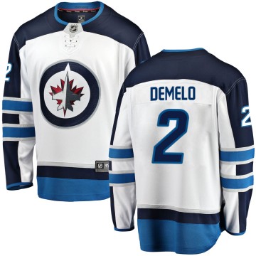 Breakaway Fanatics Branded Men's Dylan DeMelo Winnipeg Jets Away Jersey - White