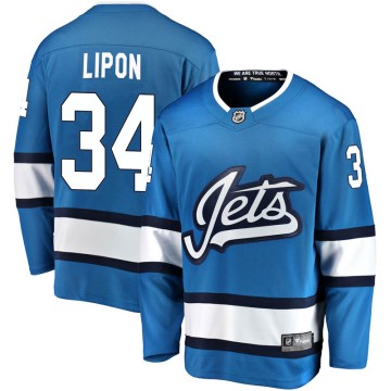 Breakaway Fanatics Branded Men's J.C. Lipon Winnipeg Jets Alternate Jersey - Blue