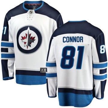 Breakaway Fanatics Branded Men's Kyle Connor Winnipeg Jets Away Jersey - White