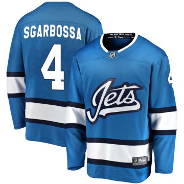 Breakaway Fanatics Branded Men's Michael Sgarbossa Winnipeg Jets Alternate Jersey - Blue