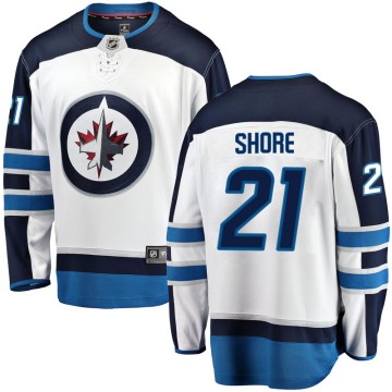 Breakaway Fanatics Branded Men's Nick Shore Winnipeg Jets Away Jersey - White