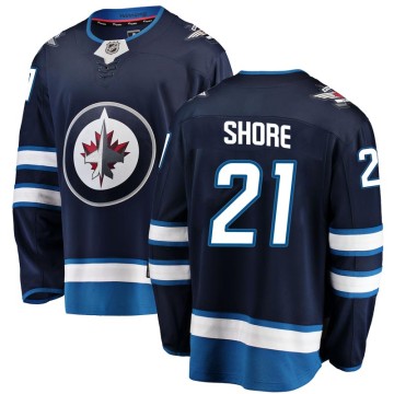 Breakaway Fanatics Branded Men's Nick Shore Winnipeg Jets Home Jersey - Blue