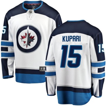 Breakaway Fanatics Branded Men's Rasmus Kupari Winnipeg Jets Away Jersey - White