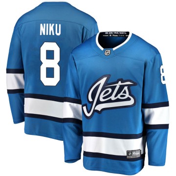 Breakaway Fanatics Branded Men's Sami Niku Winnipeg Jets Alternate Jersey - Blue