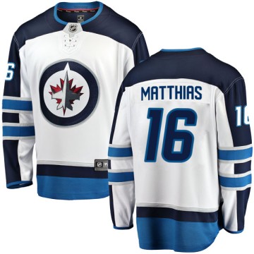 Breakaway Fanatics Branded Men's Shawn Matthias Winnipeg Jets Away Jersey - White