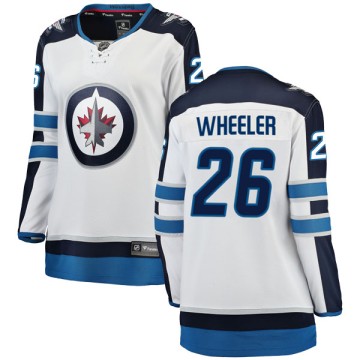 Breakaway Fanatics Branded Women's Blake Wheeler Winnipeg Jets Away Jersey - White