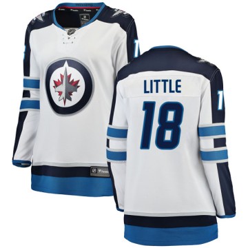 Breakaway Fanatics Branded Women's Bryan Little Winnipeg Jets Away Jersey - White