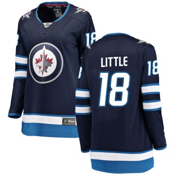 Breakaway Fanatics Branded Women's Bryan Little Winnipeg Jets Home Jersey - Blue