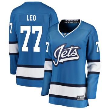 Breakaway Fanatics Branded Women's Chase De Leo Winnipeg Jets Alternate Jersey - Blue