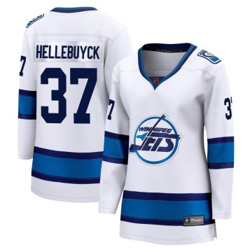 Breakaway Fanatics Branded Women's Connor Hellebuyck Winnipeg Jets Special Edition 2.0 Jersey - White