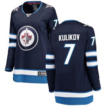 Breakaway Fanatics Branded Women's Dmitry Kulikov Winnipeg Jets Home Jersey - Blue