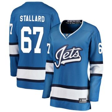 Breakaway Fanatics Branded Women's Jordy Stallard Winnipeg Jets Alternate Jersey - Blue