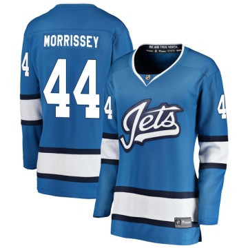 Breakaway Fanatics Branded Women's Josh Morrissey Winnipeg Jets Alternate Jersey - Blue