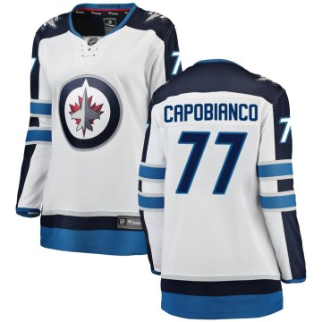 Breakaway Fanatics Branded Women's Kyle Capobianco Winnipeg Jets Away Jersey - White