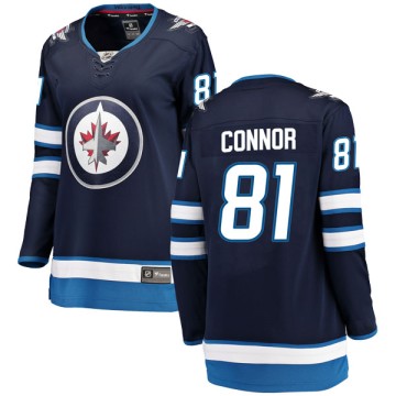 Breakaway Fanatics Branded Women's Kyle Connor Winnipeg Jets Home Jersey - Blue