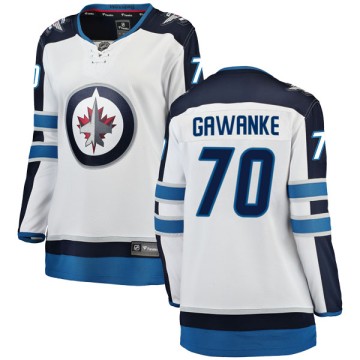 Breakaway Fanatics Branded Women's Leon Gawanke Winnipeg Jets Away Jersey - White