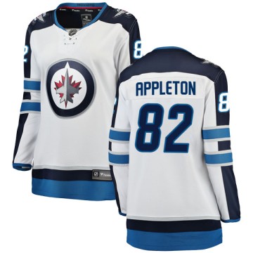 Breakaway Fanatics Branded Women's Mason Appleton Winnipeg Jets Away Jersey - White