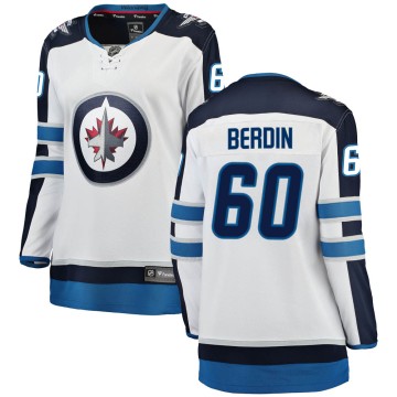 Breakaway Fanatics Branded Women's Mikhail Berdin Winnipeg Jets Away Jersey - White
