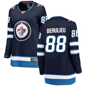 Breakaway Fanatics Branded Women's Nathan Beaulieu Winnipeg Jets Home Jersey - Blue