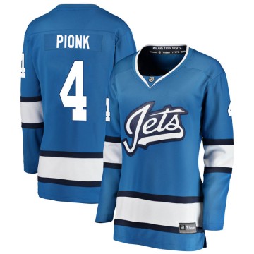 Breakaway Fanatics Branded Women's Neal Pionk Winnipeg Jets Alternate Jersey - Blue