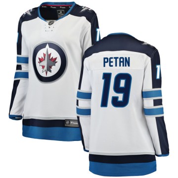 Breakaway Fanatics Branded Women's Nic Petan Winnipeg Jets Away Jersey - White