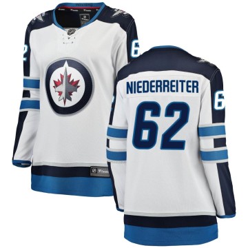 Breakaway Fanatics Branded Women's Nino Niederreiter Winnipeg Jets Away Jersey - White
