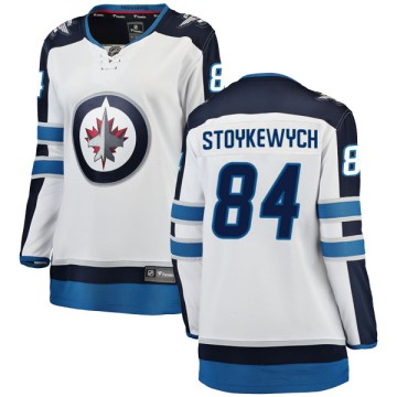 Breakaway Fanatics Branded Women's Peter Stoykewych Winnipeg Jets Away Jersey - White