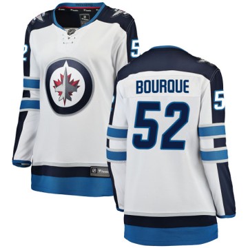 Breakaway Fanatics Branded Women's Simon Bourque Winnipeg Jets Away Jersey - White